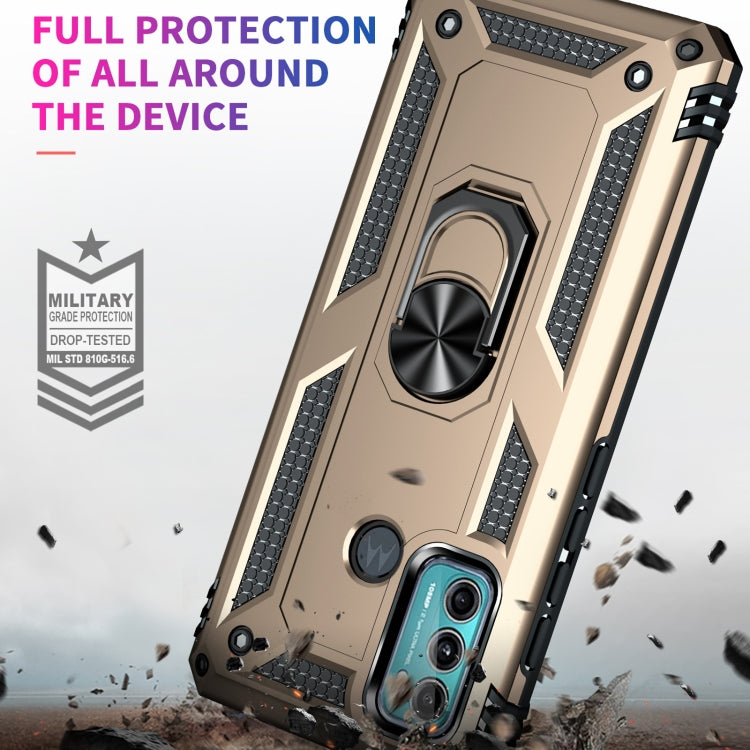 For Motorola Moto G60 / G40 Fusion Shockproof TPU + PC Protective Case with 360 Degree Rotating Holder