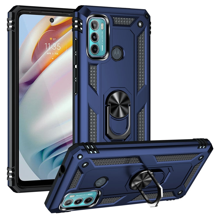 For Motorola Moto G60 / G40 Fusion Shockproof TPU + PC Protective Case with 360 Degree Rotating Holder