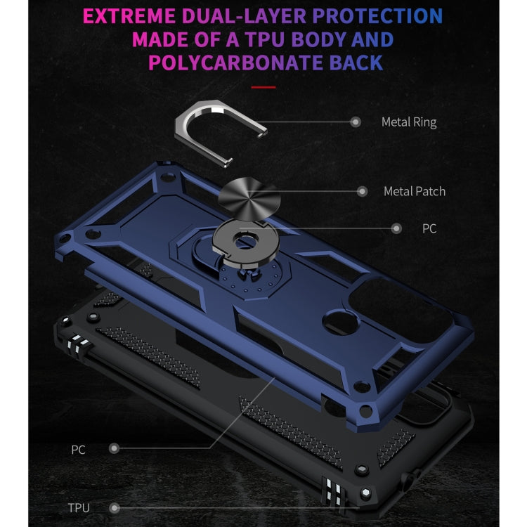 For Motorola Moto G60 / G40 Fusion Shockproof TPU + PC Protective Case with 360 Degree Rotating Holder