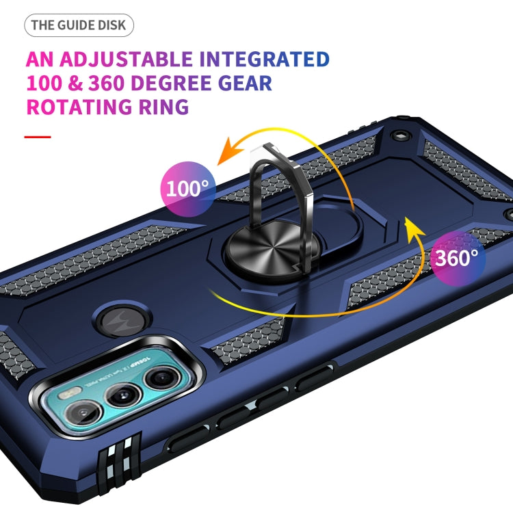 For Motorola Moto G60 / G40 Fusion Shockproof TPU + PC Protective Case with 360 Degree Rotating Holder