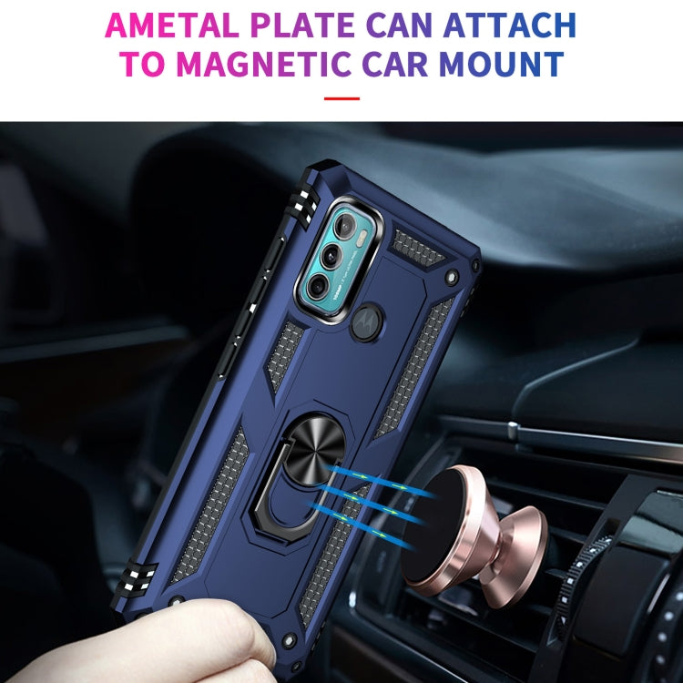 For Motorola Moto G60 / G40 Fusion Shockproof TPU + PC Protective Case with 360 Degree Rotating Holder