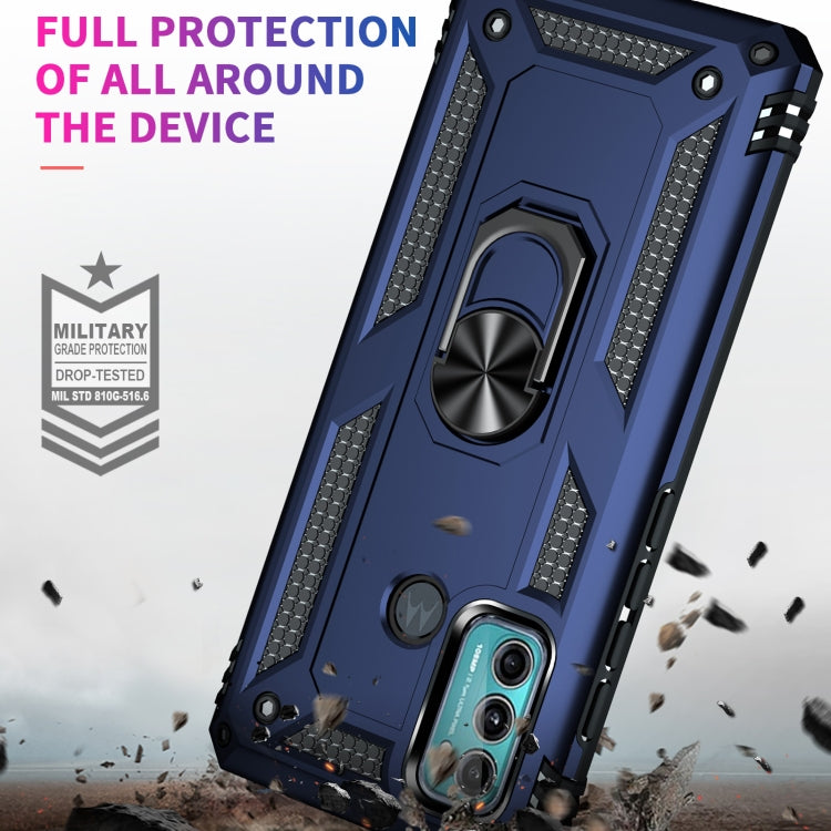 For Motorola Moto G60 / G40 Fusion Shockproof TPU + PC Protective Case with 360 Degree Rotating Holder