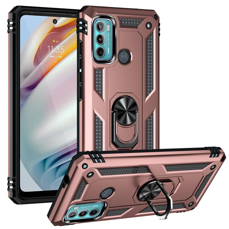 For Motorola Moto G60 / G40 Fusion Shockproof TPU + PC Protective Case with 360 Degree Rotating Holder