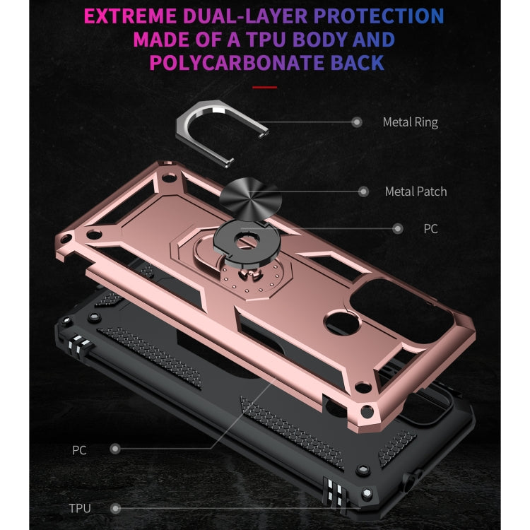 For Motorola Moto G60 / G40 Fusion Shockproof TPU + PC Protective Case with 360 Degree Rotating Holder