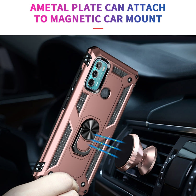 For Motorola Moto G60 / G40 Fusion Shockproof TPU + PC Protective Case with 360 Degree Rotating Holder
