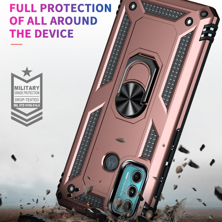 For Motorola Moto G60 / G40 Fusion Shockproof TPU + PC Protective Case with 360 Degree Rotating Holder