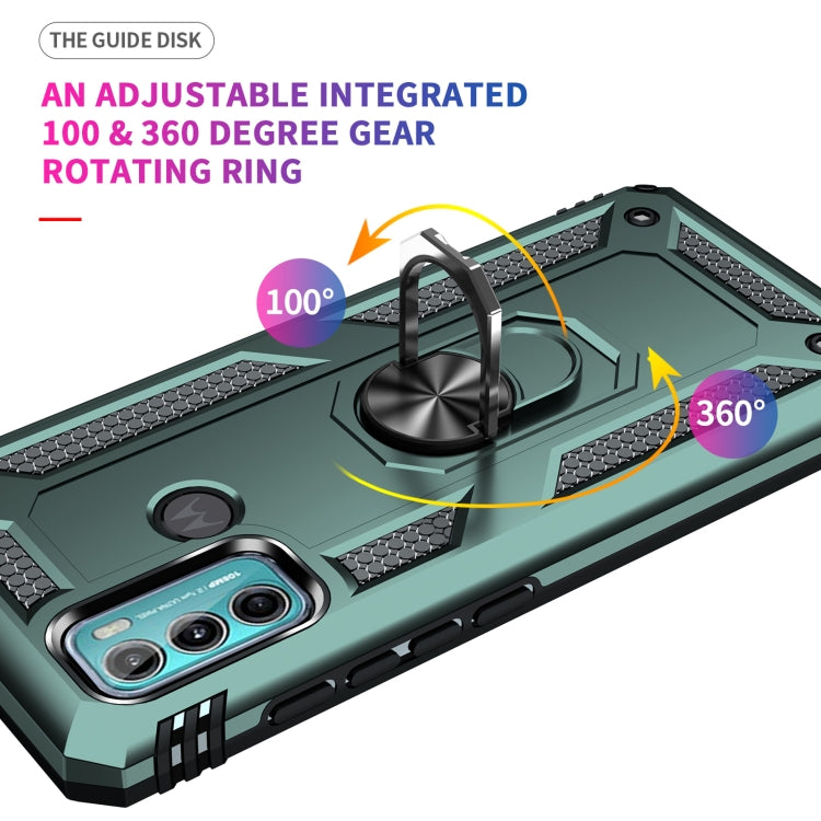 For Motorola Moto G60 / G40 Fusion Shockproof TPU + PC Protective Case with 360 Degree Rotating Holder