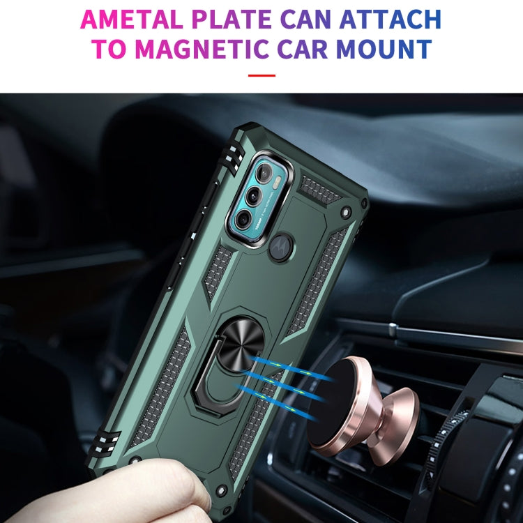 For Motorola Moto G60 / G40 Fusion Shockproof TPU + PC Protective Case with 360 Degree Rotating Holder