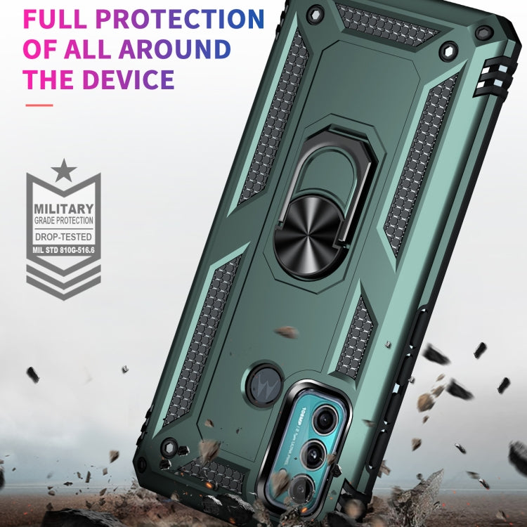 For Motorola Moto G60 / G40 Fusion Shockproof TPU + PC Protective Case with 360 Degree Rotating Holder