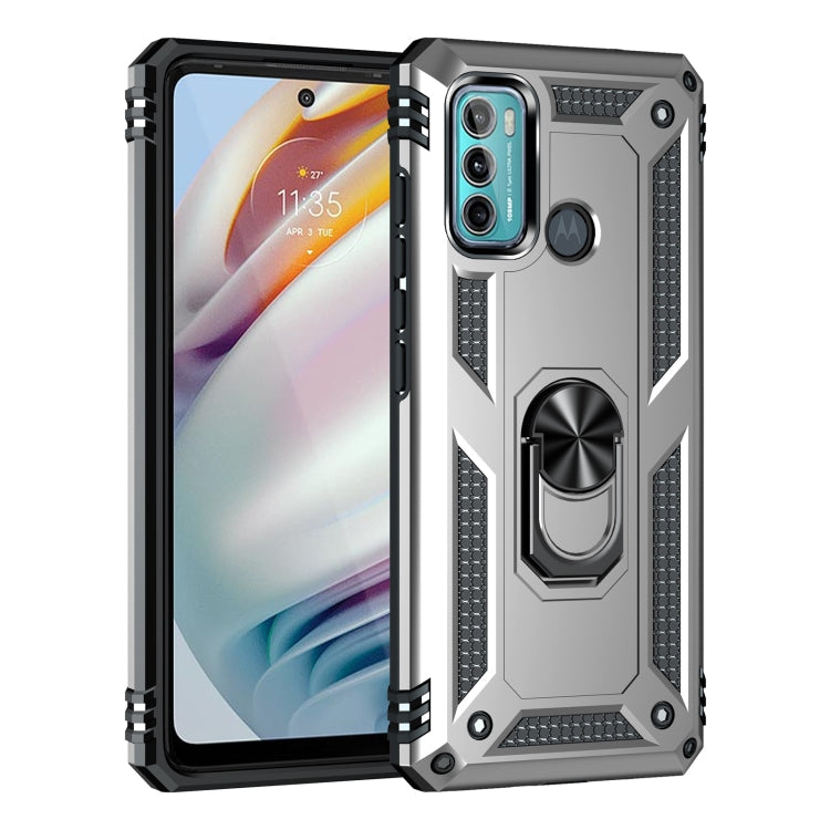 For Motorola Moto G60 / G40 Fusion Shockproof TPU + PC Protective Case with 360 Degree Rotating Holder