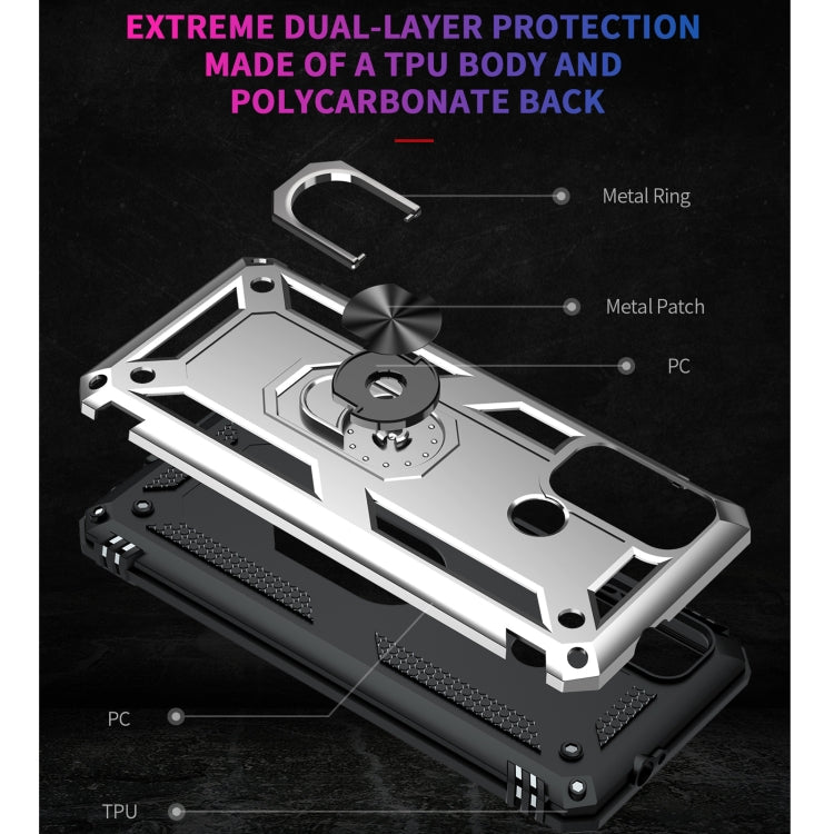 For Motorola Moto G60 / G40 Fusion Shockproof TPU + PC Protective Case with 360 Degree Rotating Holder