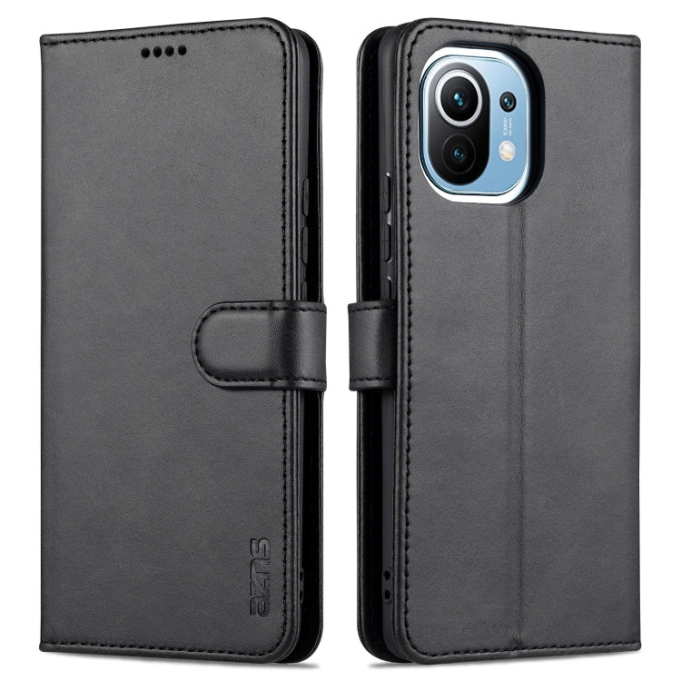 For Xiaomi Mi 11 AZNS Skin Feel Calf Texture Horizontal Flip Leather Case with Card Slots & Holder & Wallet