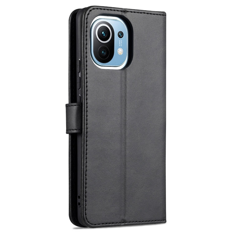 For Xiaomi Mi 11 AZNS Skin Feel Calf Texture Horizontal Flip Leather Case with Card Slots & Holder & Wallet