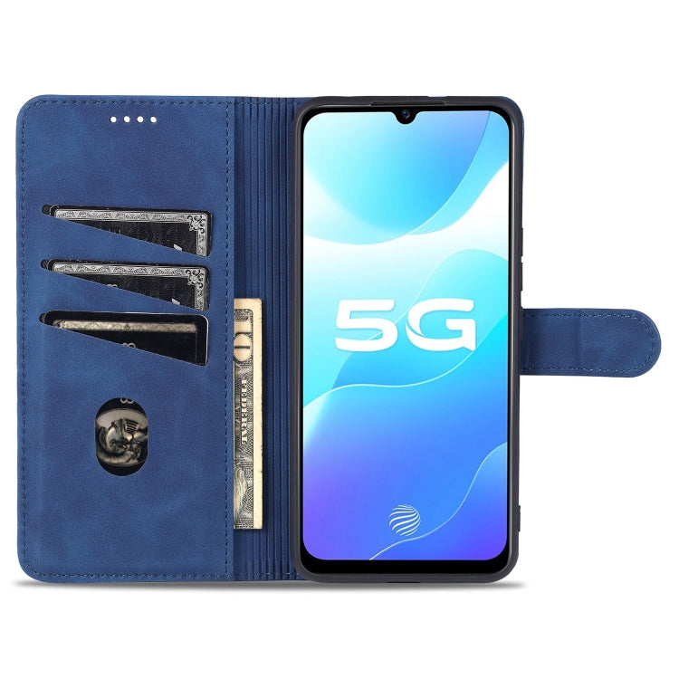 For vivo Y73s / S7e AZNS Skin Feel Calf Texture Horizontal Flip Leather Case with Card Slots & Holder & Wallet