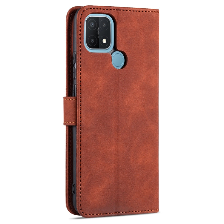 For OPPO A15 / A35 4G AZNS Skin Feel Calf Texture Horizontal Flip Leather Case with Card Slots & Holder & Wallet