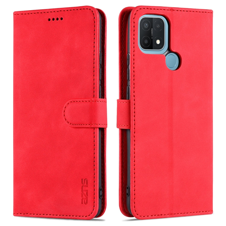 For OPPO A15 / A35 4G AZNS Skin Feel Calf Texture Horizontal Flip Leather Case with Card Slots & Holder & Wallet