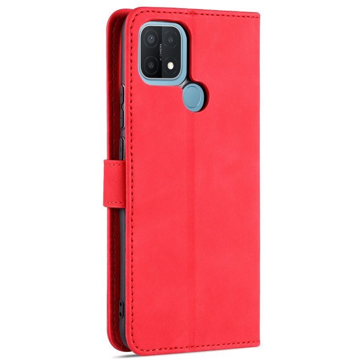 For OPPO A15 / A35 4G AZNS Skin Feel Calf Texture Horizontal Flip Leather Case with Card Slots & Holder & Wallet