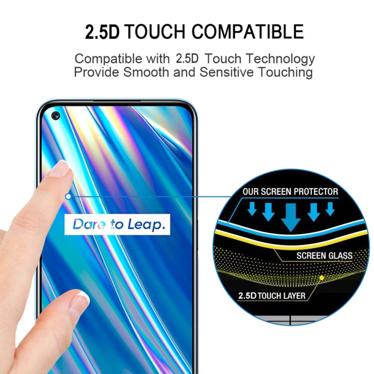 For OPPO Realme Q3 5G / Q3i 5G Full Glue Full Cover Screen Protector Tempered Glass Film