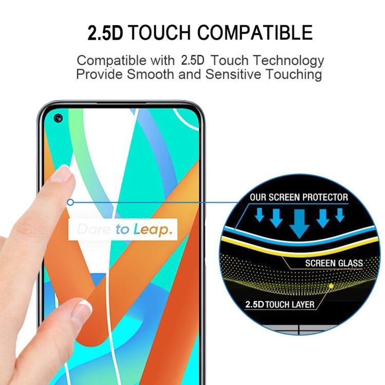 For OPPO Realme V13 5G Full Glue Full Cover Screen Protector Tempered Glass Film