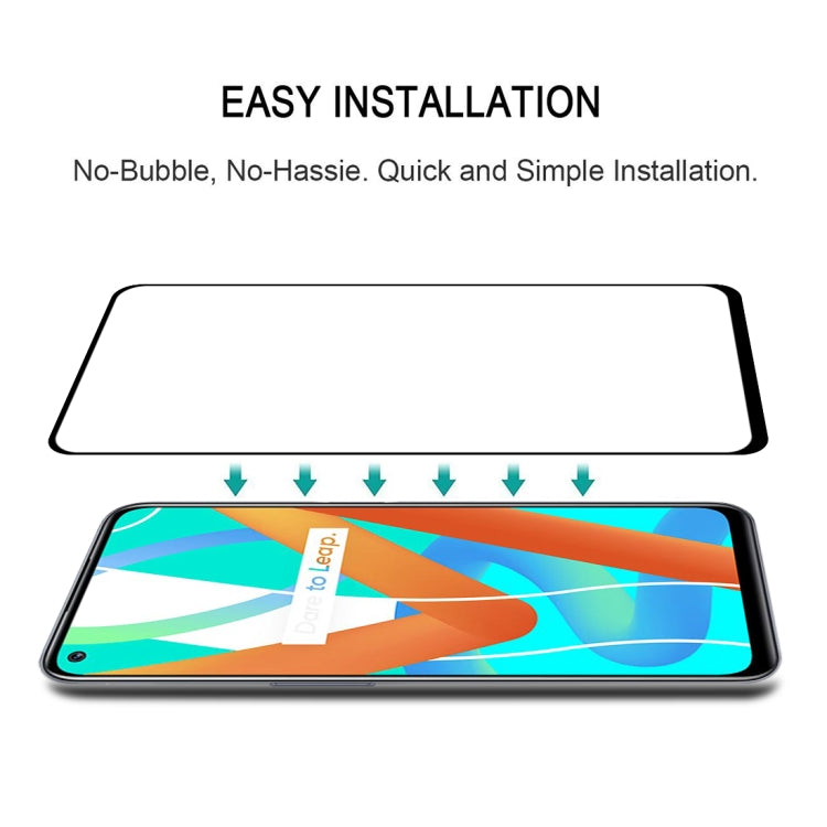 For OPPO Realme V13 5G Full Glue Full Cover Screen Protector Tempered Glass Film