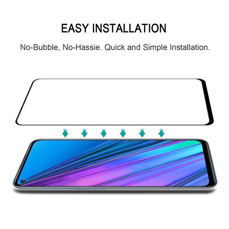 For OPPO Realme Narzo 30 5G Full Glue Full Cover Screen Protector Tempered Glass Film