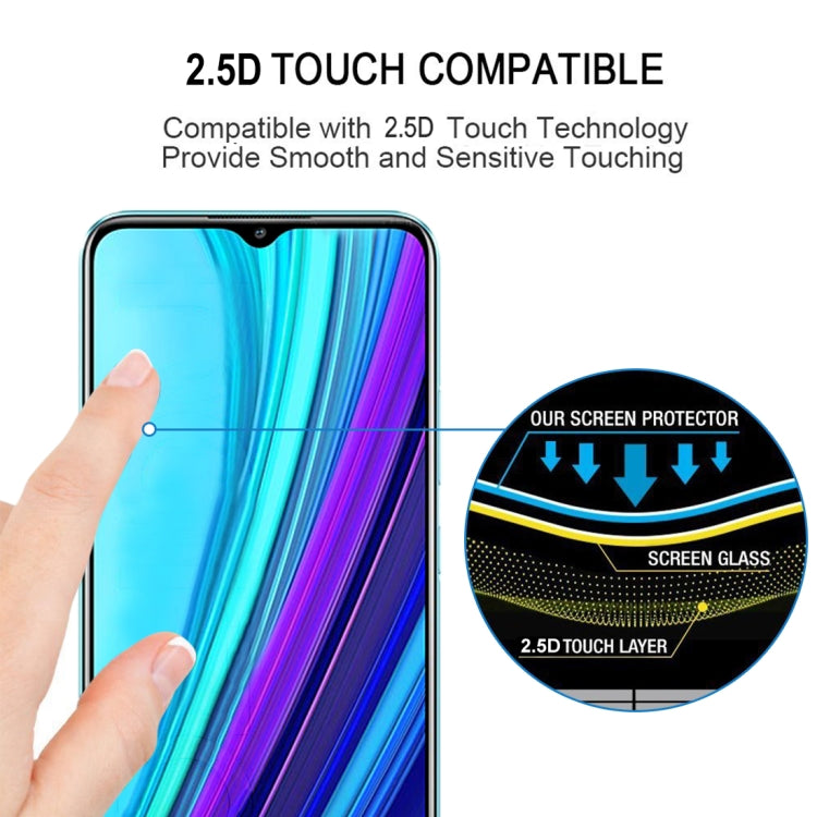 For OPPO Realme Narzo 30A / Narzo 20A / Narzo 20 Full Glue Full Cover Screen Protector Tempered Glass Film