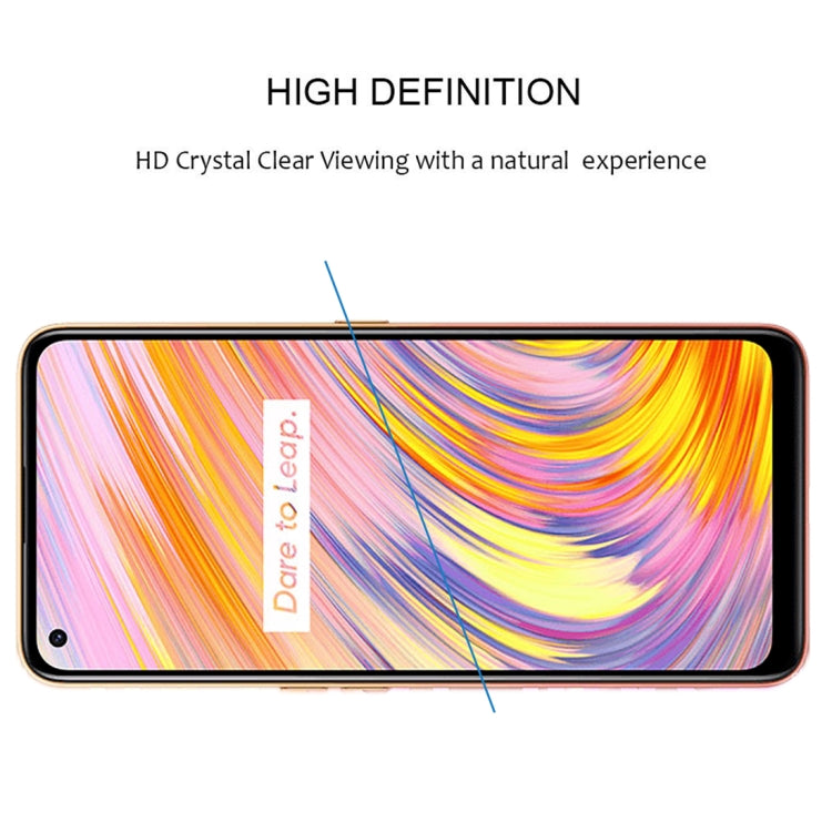 For OPPO Realme V15 5G Full Glue Full Cover Screen Protector Tempered Glass Film