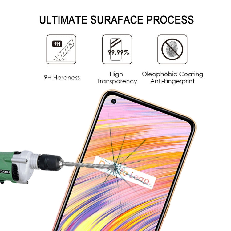 For OPPO Realme V15 5G Full Glue Full Cover Screen Protector Tempered Glass Film