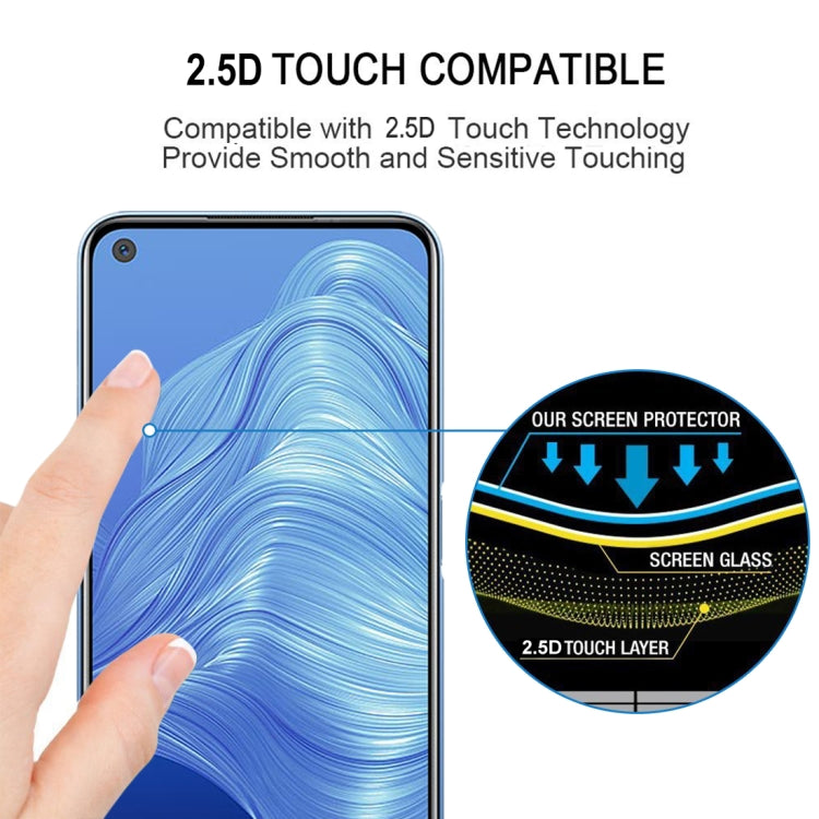 For OPPO Realme 7 5G / 7i / 7 Global / 7 Asia Full Glue Full Cover Screen Protector Tempered Glass Film