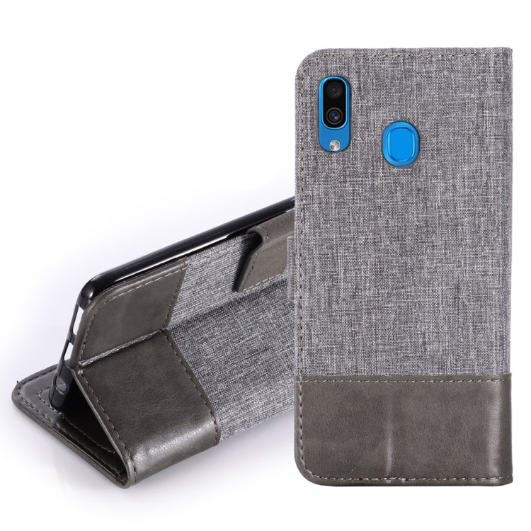 For Galaxy A30 MUXMA MX102 Horizontal Flip Canvas Leather Case with Stand & Card Slot & Wallet Function