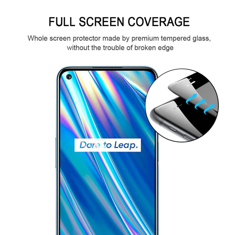 For OPPO Realme Q3 5G / Q3i 5G 25 PCS Full Glue Full Screen Tempered Glass Film