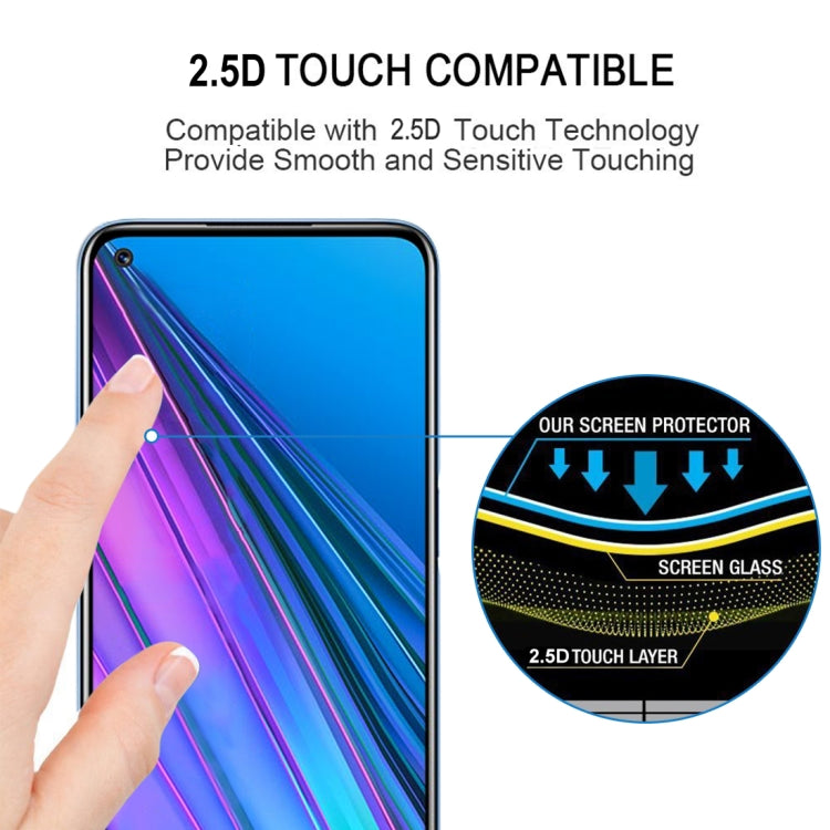 For OPPO Realme Narzo 30 5G 25 PCS Full Glue Full Screen Tempered Glass Film