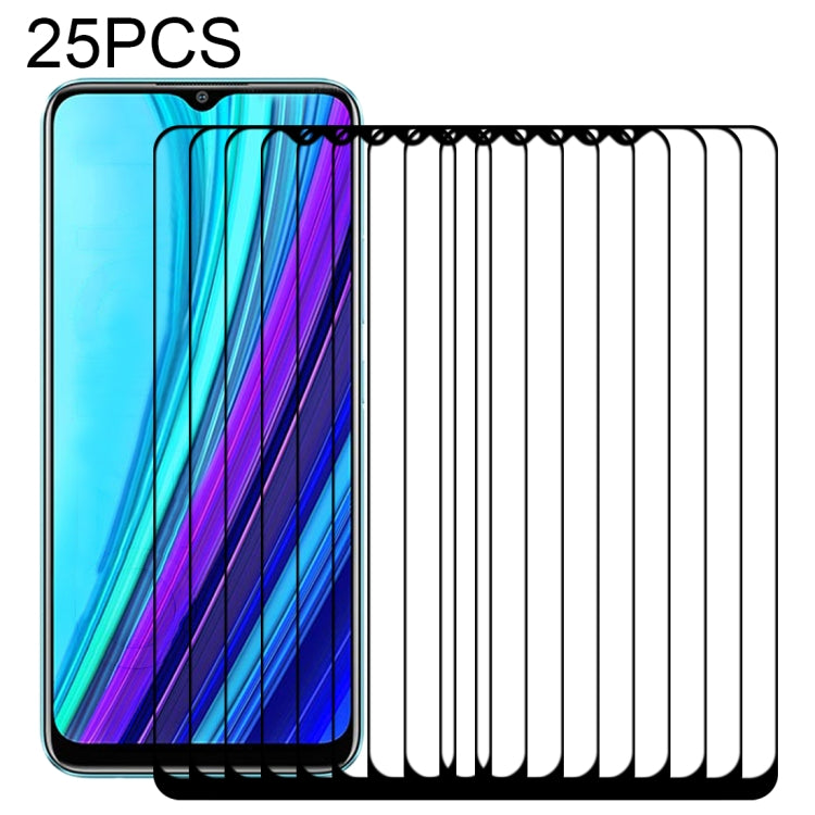 For OPPO Realme Narzo 30A / Narzo 20A / Narzo 20 25 PCS Full Glue Full Screen Tempered Glass Film