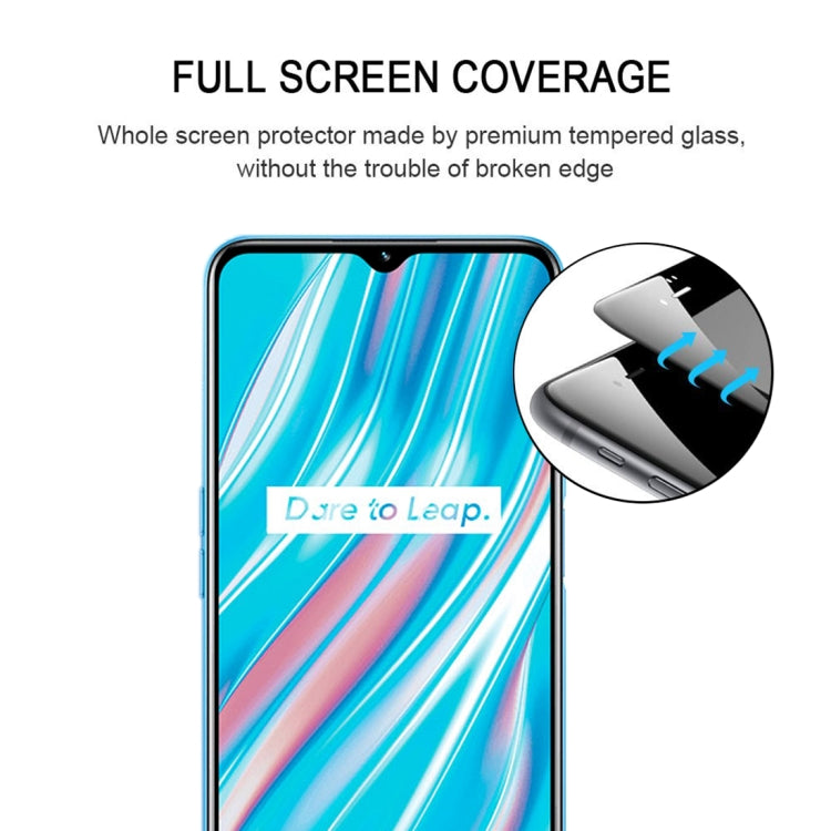 For OPPO Realme V11 5G 25 PCS Full Glue Full Screen Tempered Glass Film