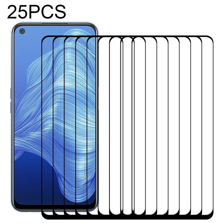 For OPPO Realme 7 5G / 7i / 7 Global / 7 Asia 25 PCS Full Glue Full Screen Tempered Glass Film