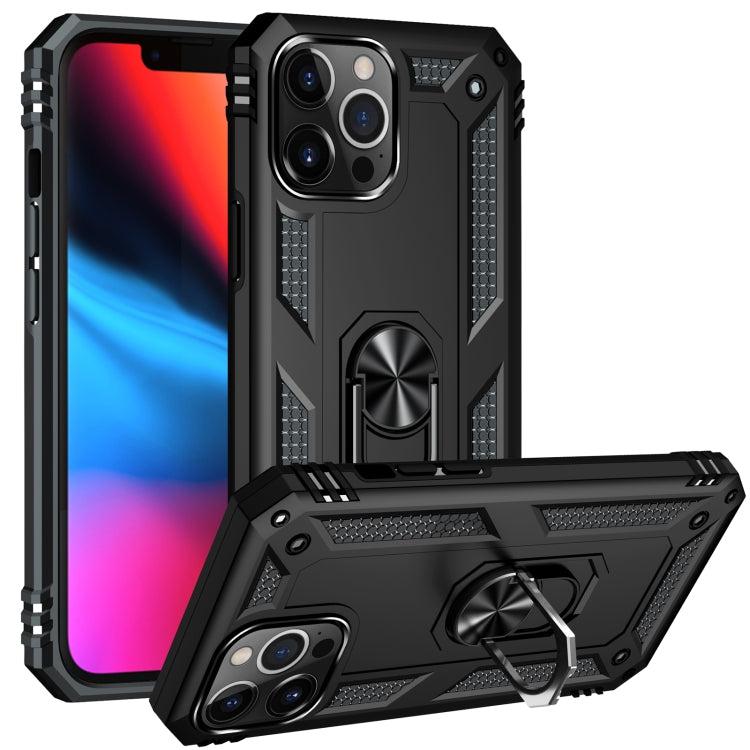 For iPhone 13 Pro Max Shockproof TPU + PC Protective Case with 360 Degree Rotating Holder