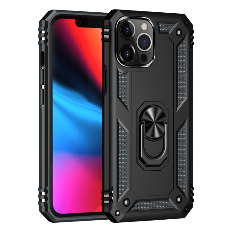 For iPhone 13 Pro Max Shockproof TPU + PC Protective Case with 360 Degree Rotating Holder