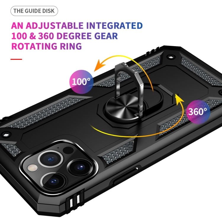 For iPhone 13 Pro Max Shockproof TPU + PC Protective Case with 360 Degree Rotating Holder