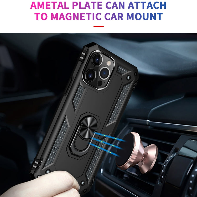 For iPhone 13 Pro Max Shockproof TPU + PC Protective Case with 360 Degree Rotating Holder