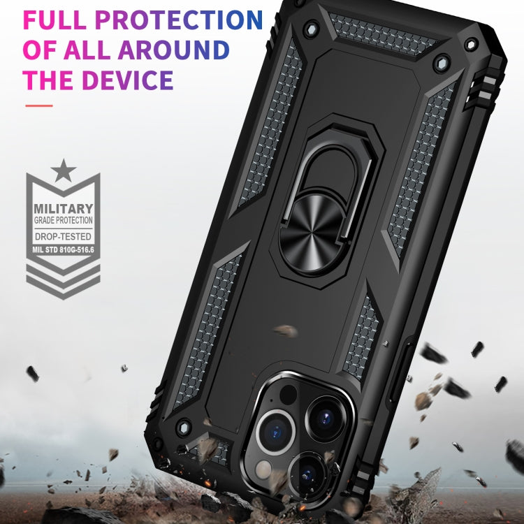 For iPhone 13 Pro Max Shockproof TPU + PC Protective Case with 360 Degree Rotating Holder