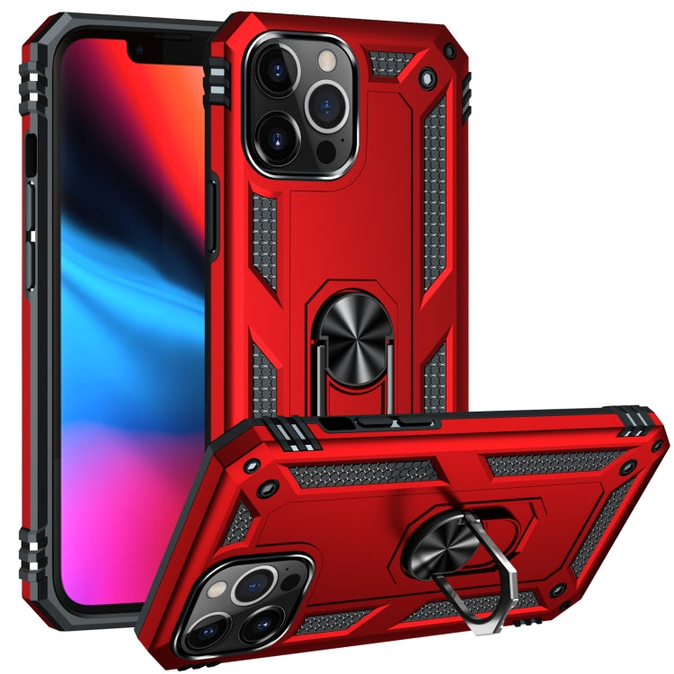 For iPhone 13 Pro Max Shockproof TPU + PC Protective Case with 360 Degree Rotating Holder