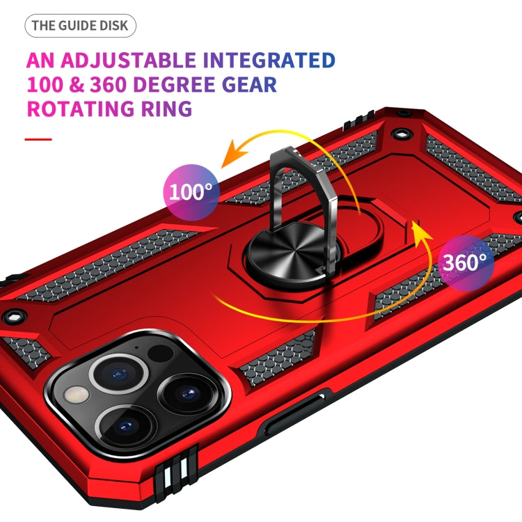 For iPhone 13 Pro Max Shockproof TPU + PC Protective Case with 360 Degree Rotating Holder