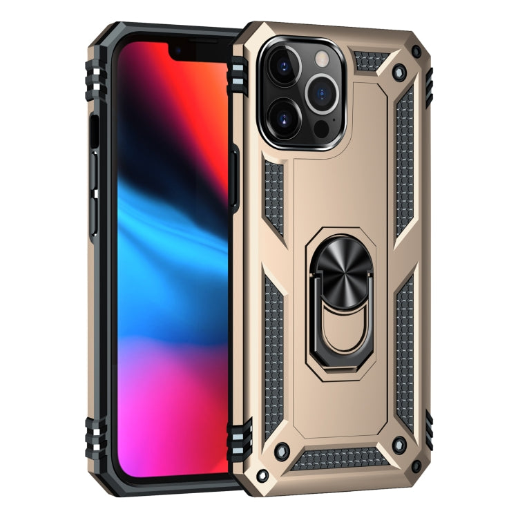 For iPhone 13 Pro Max Shockproof TPU + PC Protective Case with 360 Degree Rotating Holder