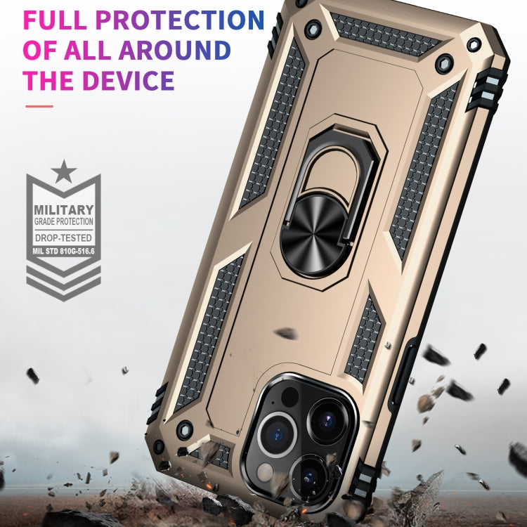 For iPhone 13 Pro Max Shockproof TPU + PC Protective Case with 360 Degree Rotating Holder