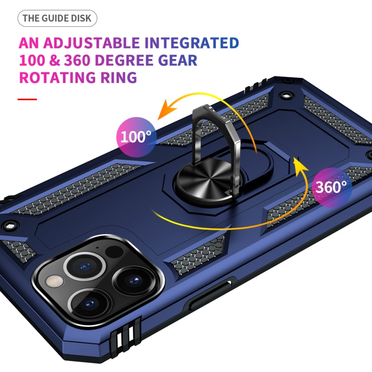 For iPhone 13 Pro Max Shockproof TPU + PC Protective Case with 360 Degree Rotating Holder