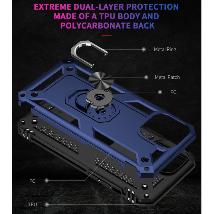 For iPhone 13 Pro Max Shockproof TPU + PC Protective Case with 360 Degree Rotating Holder
