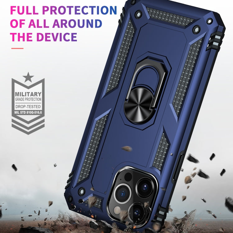 For iPhone 13 Pro Max Shockproof TPU + PC Protective Case with 360 Degree Rotating Holder