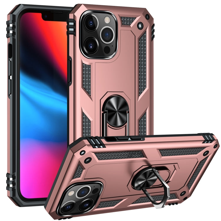 For iPhone 13 Pro Max Shockproof TPU + PC Protective Case with 360 Degree Rotating Holder