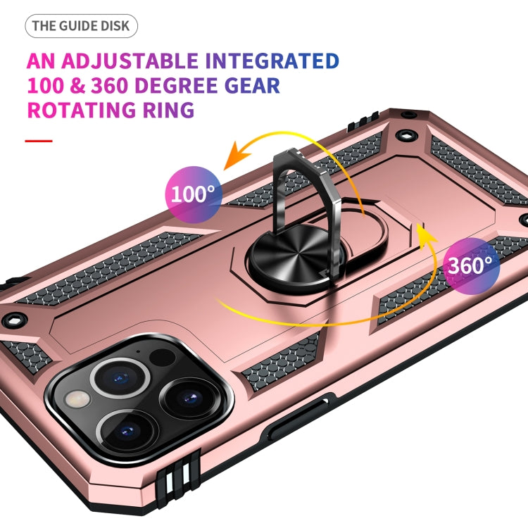 For iPhone 13 Pro Max Shockproof TPU + PC Protective Case with 360 Degree Rotating Holder