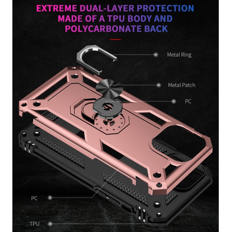 For iPhone 13 Pro Max Shockproof TPU + PC Protective Case with 360 Degree Rotating Holder